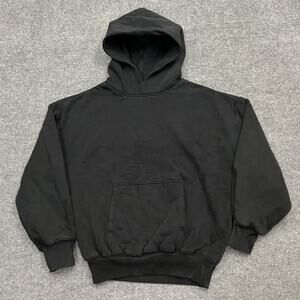 YZY Gap Hoodie Kids Large Black Heavy Pullover Kangaroo Pocket SP21